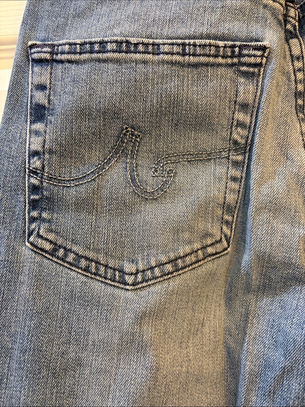 Ag Adriano Goldschmied Cropped Wide-Leg Jeans in Light Blue - Picture 11 of 11